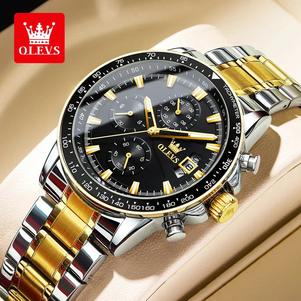 Chronograph Waterproof Stainless Steel Watch