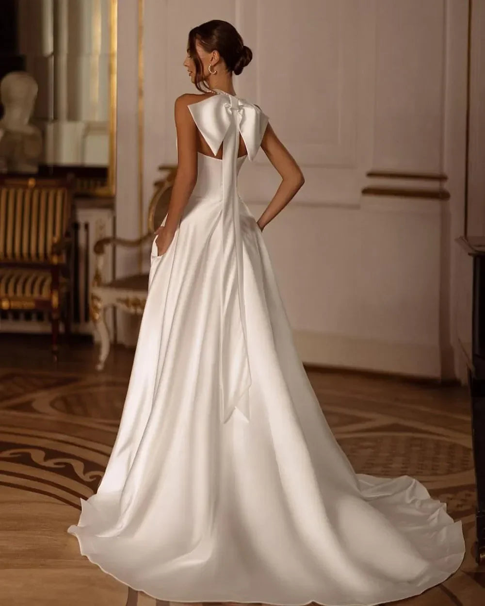 Modern Mermaid Wedding Gown With Pockets