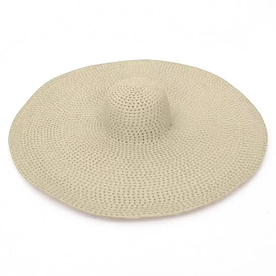 Oversized Foldable Wide Brim Sun Hat For UV Protection