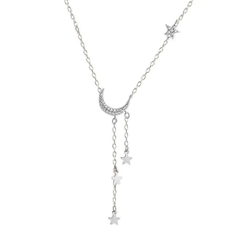 Dazzling Star & Moon Necklace