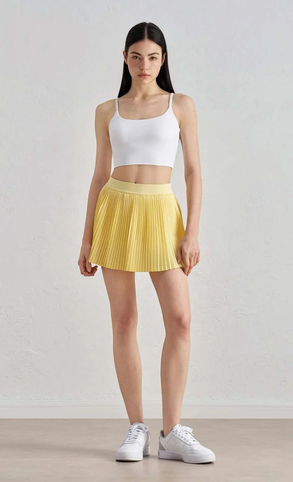 High Waist Pleated Tennis Dress With Pockets