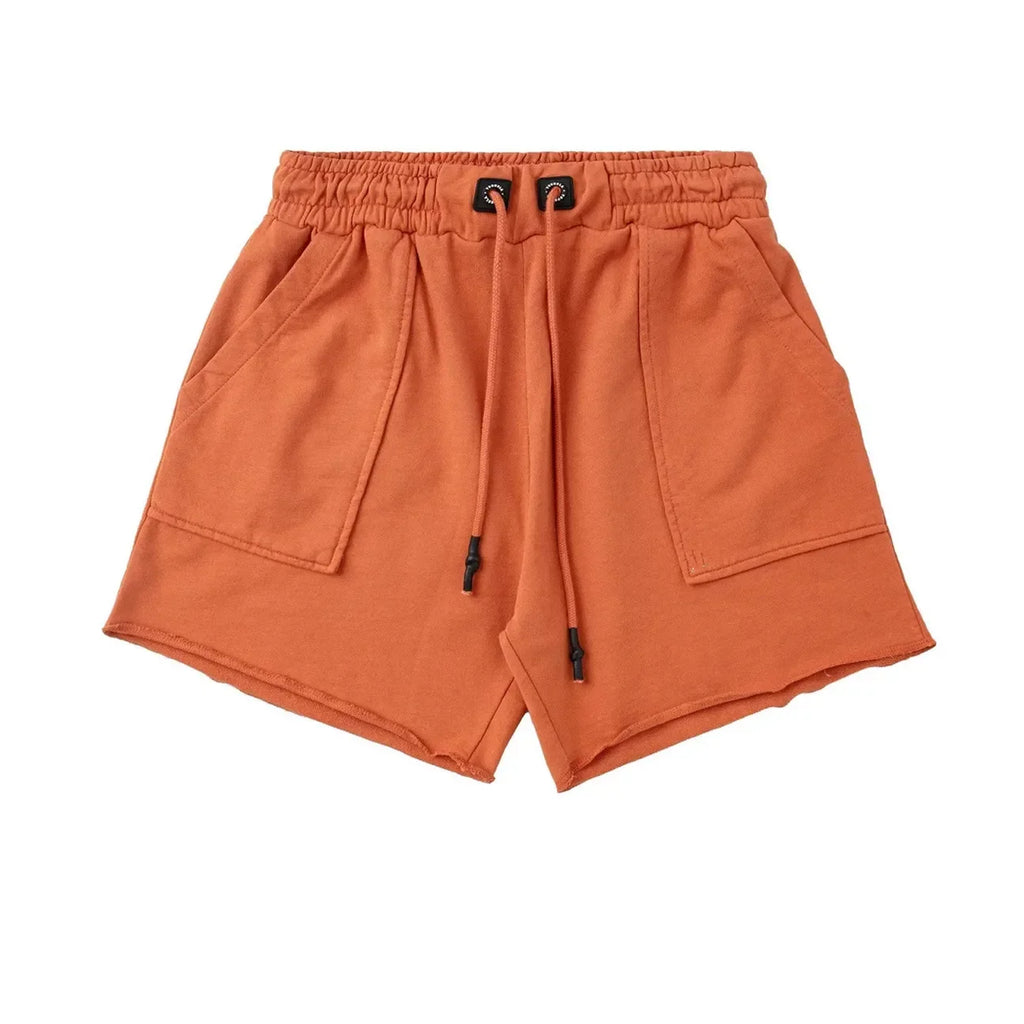 Summer Men's Athletic Shorts Terry Curling Muscle Training Squat Shorts Men's Casual Running Fitness Short-Length Pants