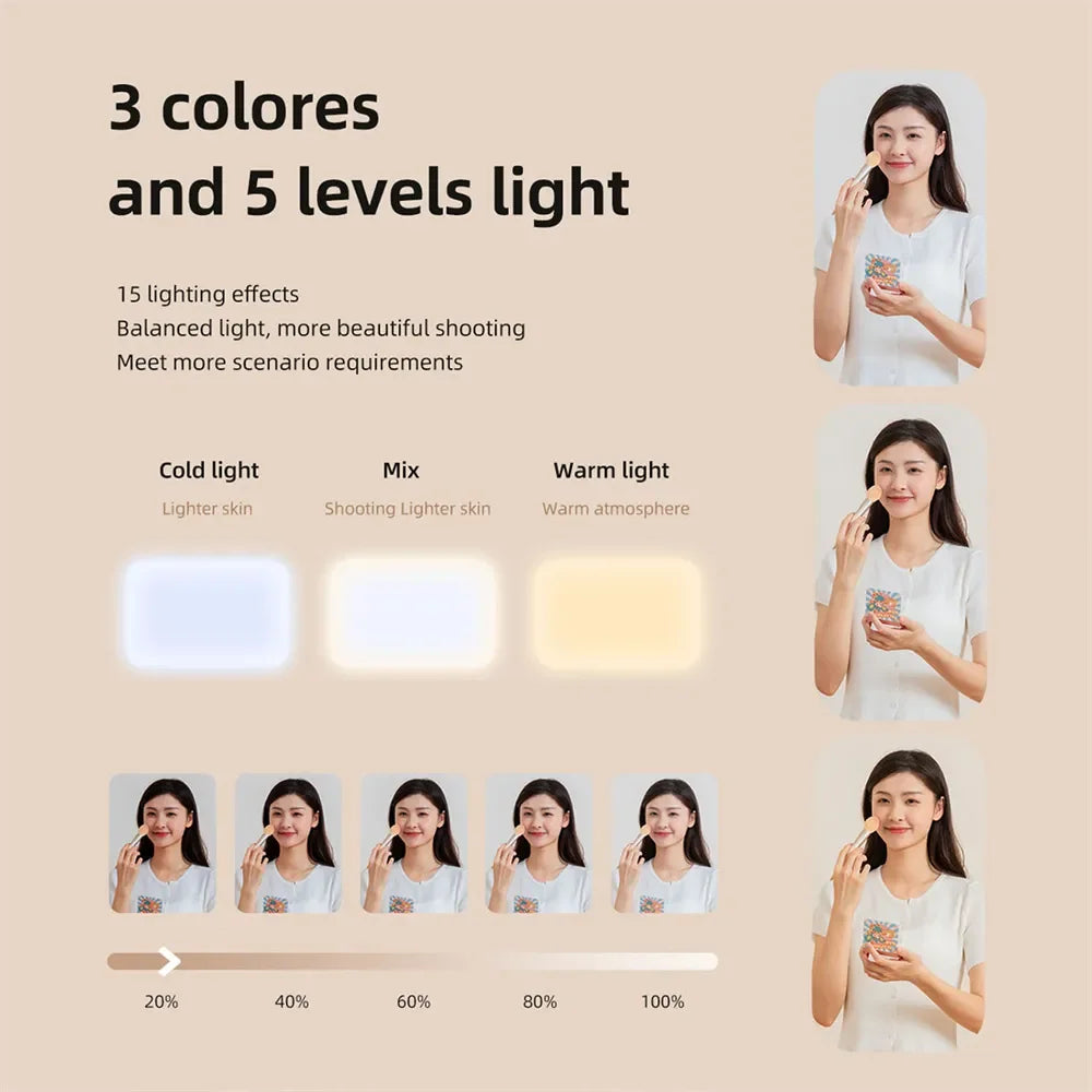 Clip-on Selfie LED Light for Phone, Laptop, Tablet
