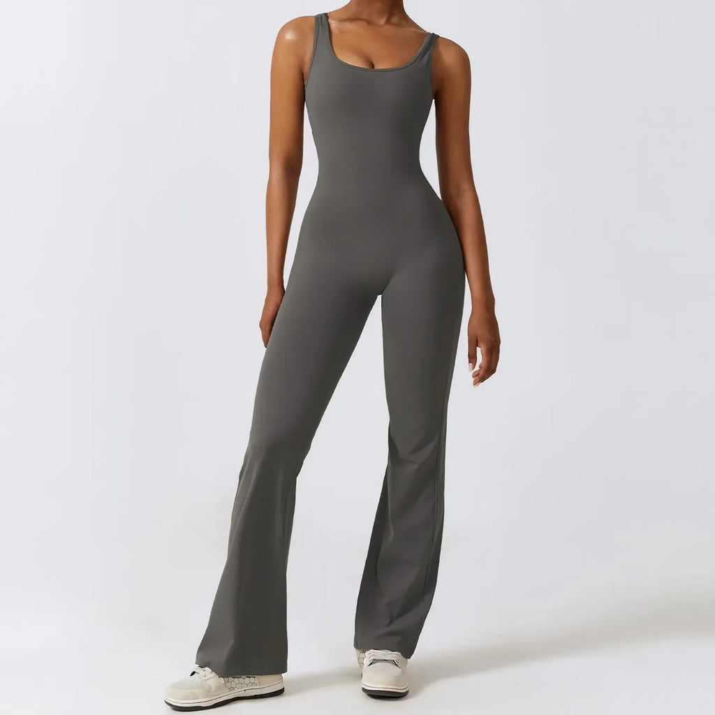 Wide Leg Sports Jumpsuit