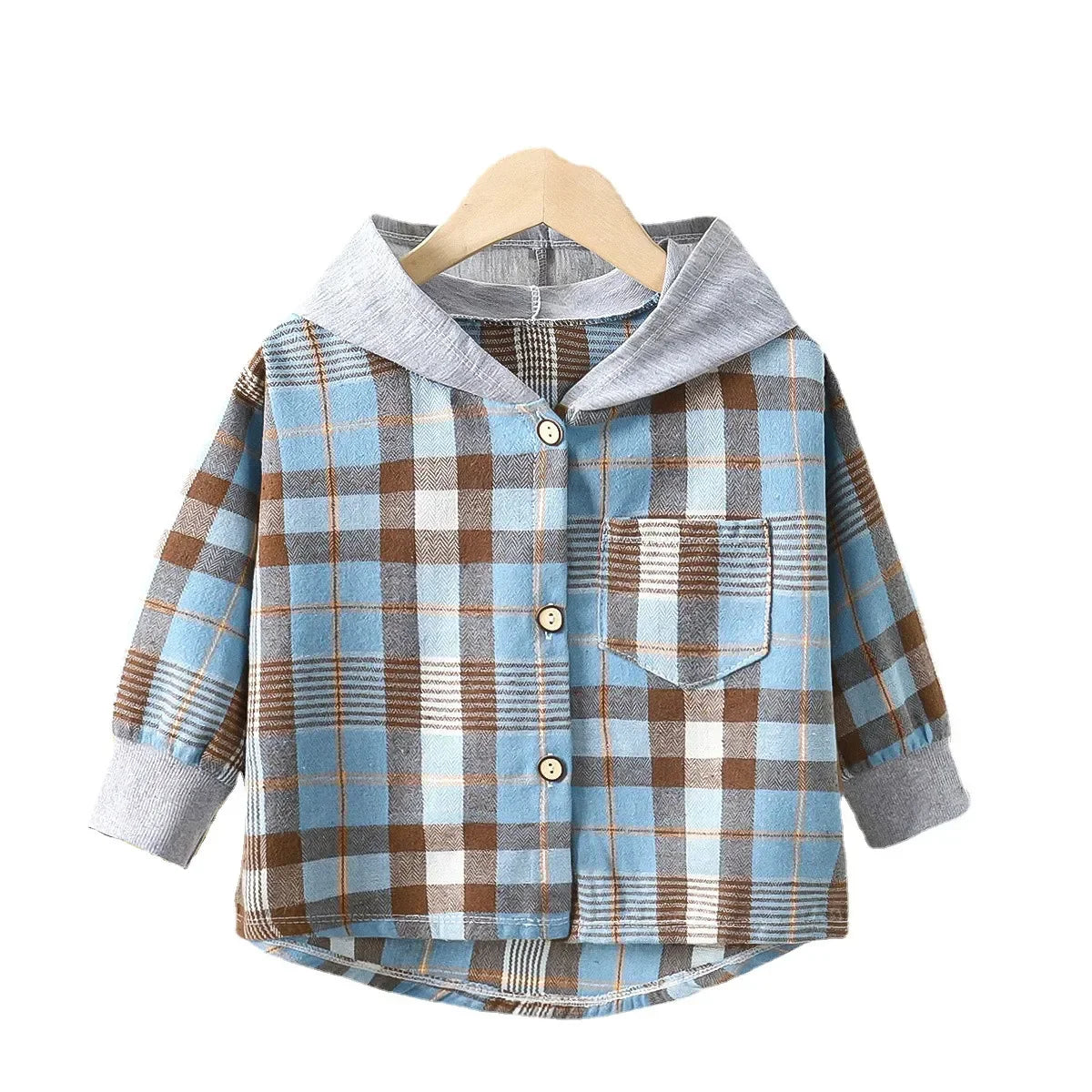 Kids Spring Plaid Shirts
