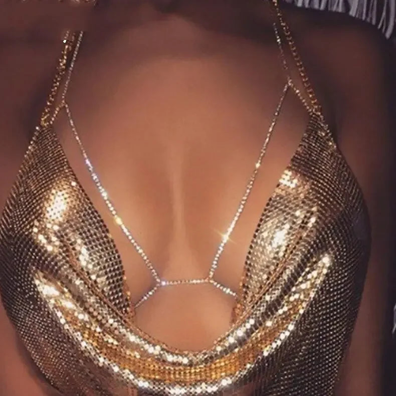 Bikini Beach Crossover Harness Necklace