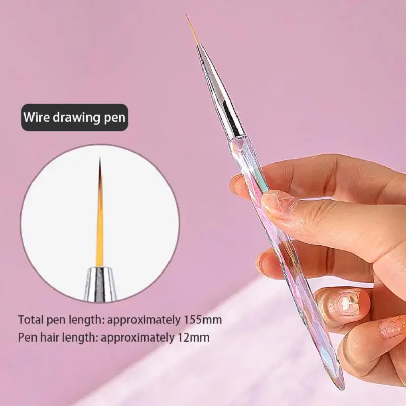 Nail Art Brush Professional Thin Liner Nail Art Decoration Brush Set Nail French Paint UV Gel Acrylic Decoration Tool