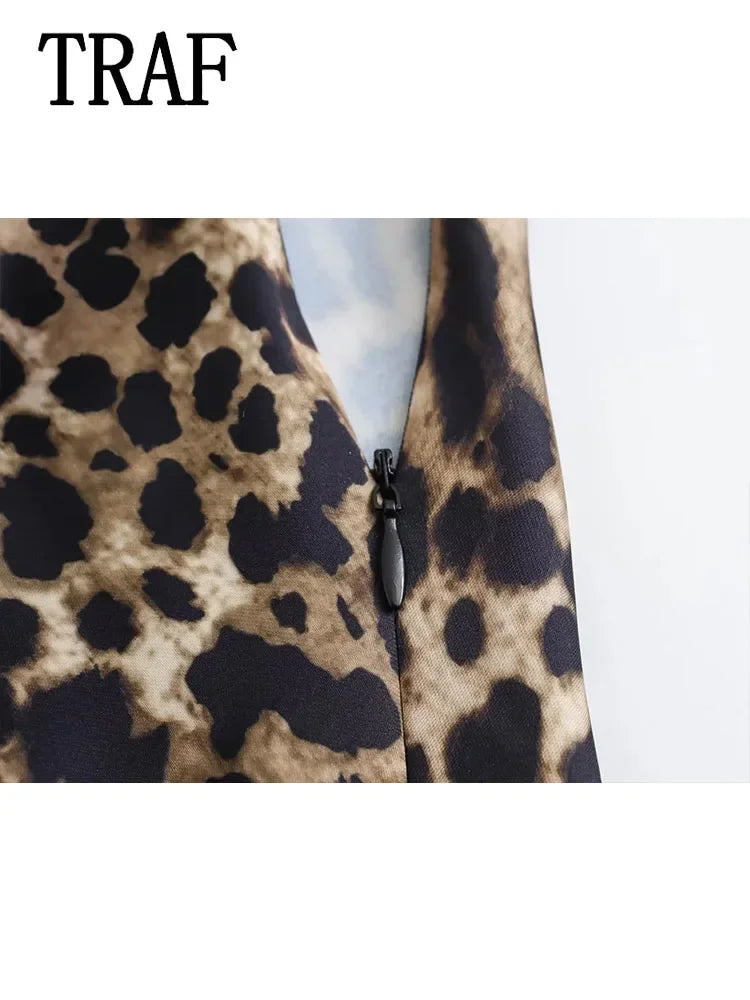 Vintage Leopard Maxi Skirt
