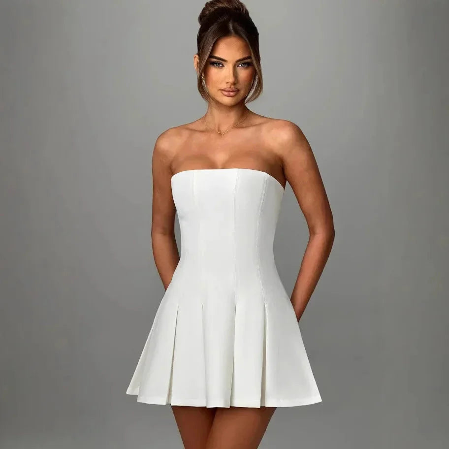 Monroe Strapless Bow Party Dress