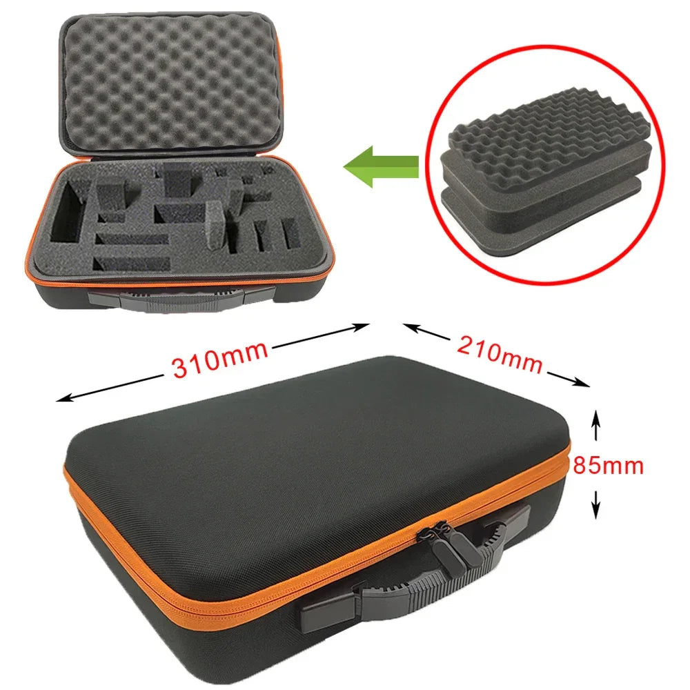 8 Slot Watch Storage Box Shockproof Watch Carry Case Organizer Protective Canvas EVA Hard Shell Zipper Watch Storage Case