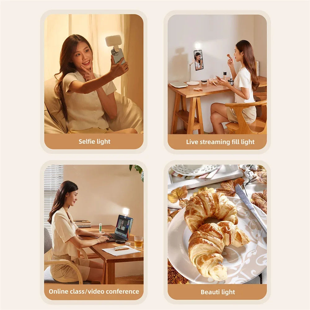 Clip-on Selfie LED Light for Phone, Laptop, Tablet