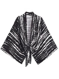 Vintage Boho Kimono Short Robe