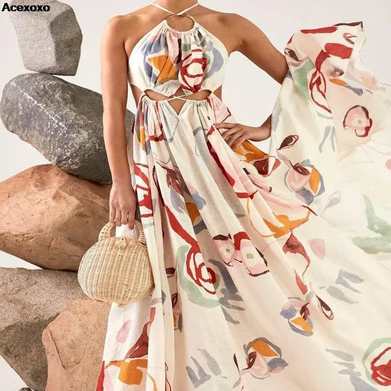 Boho Halter Sun Dress