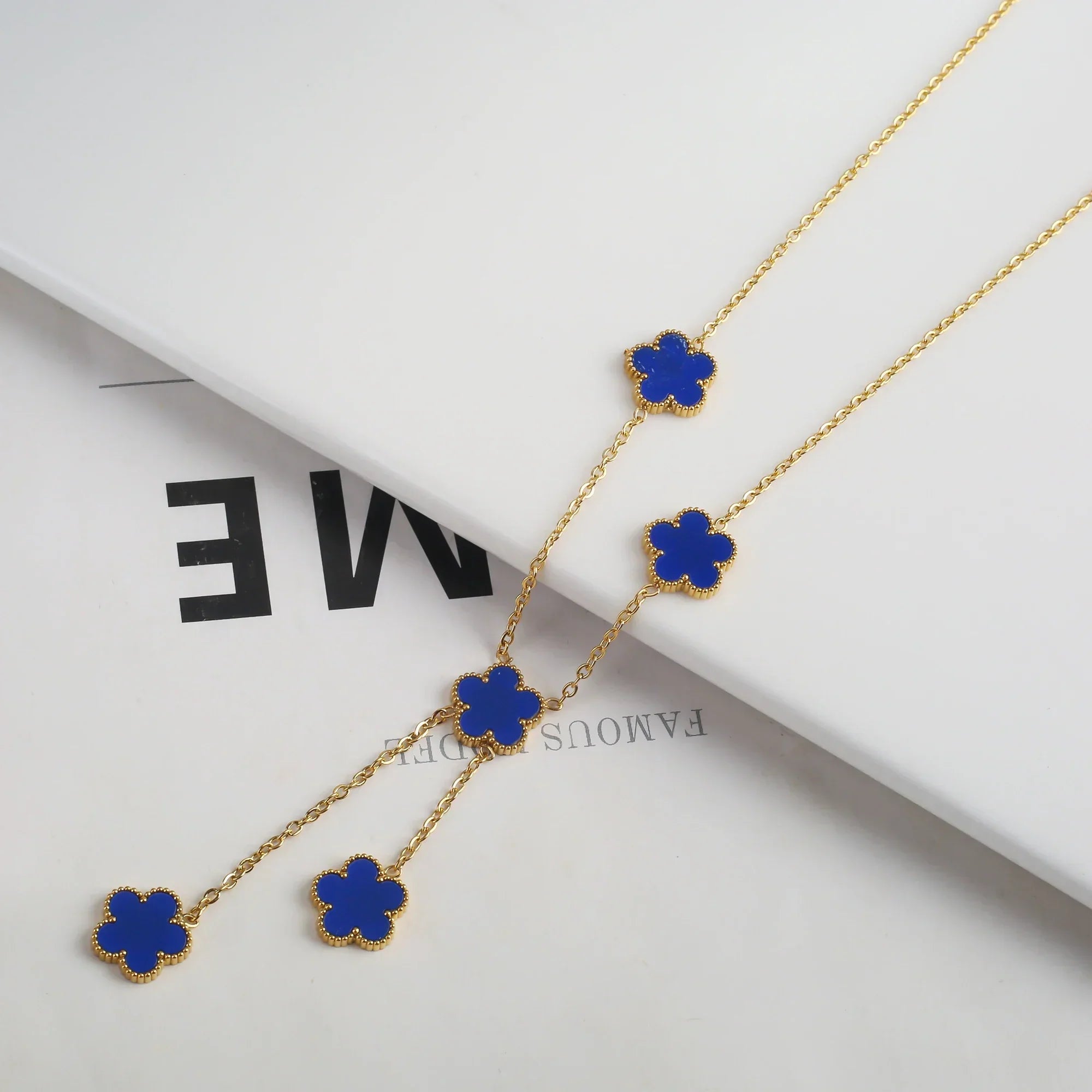Gold Plated Stainless Steel Flower Bracelet