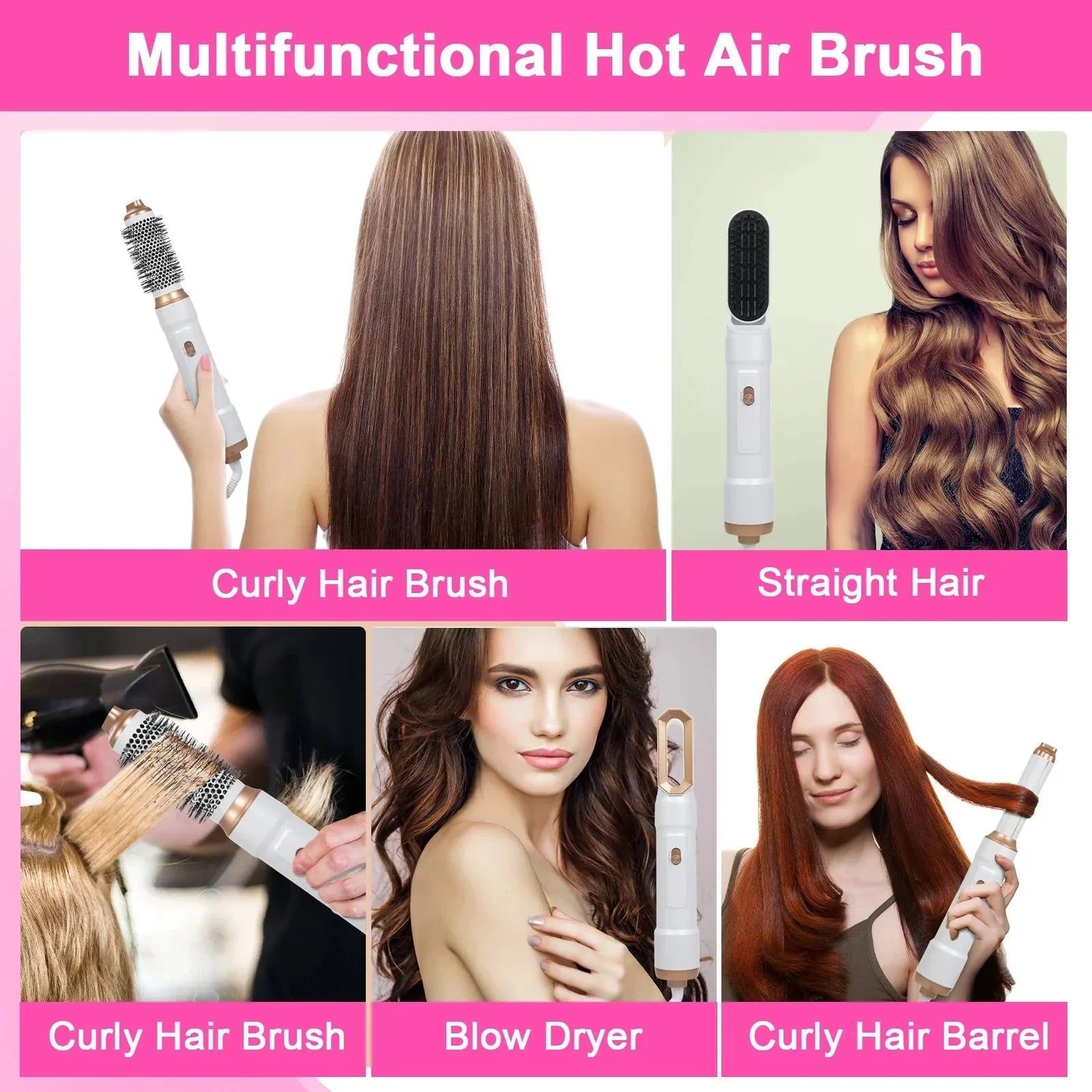 TikTok Viral 5-in-1 Multi Style Hot Air Brush