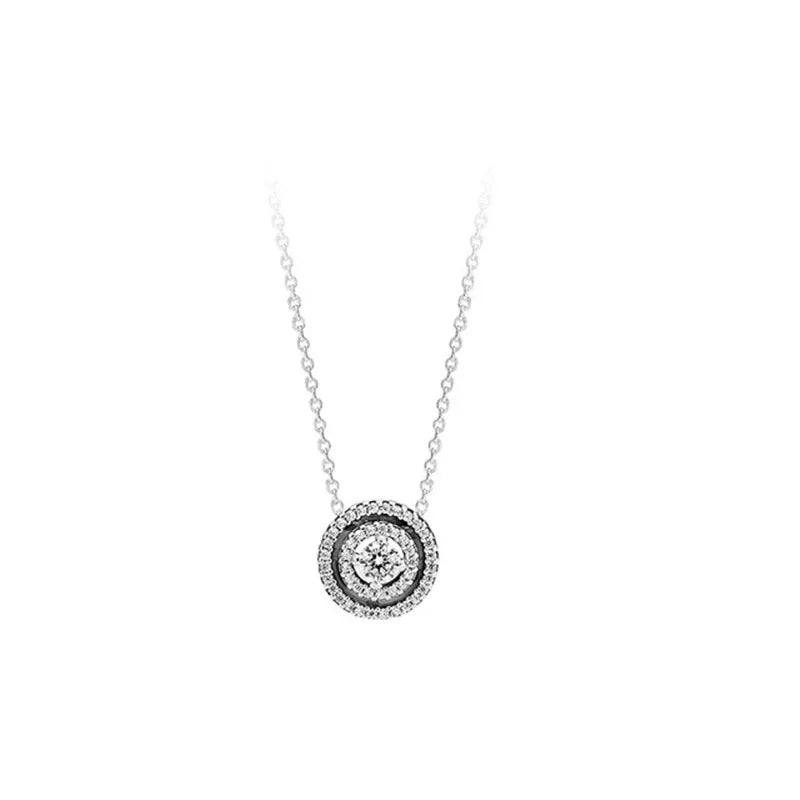 Friendship 925 Sterling Silver Zircon Necklace