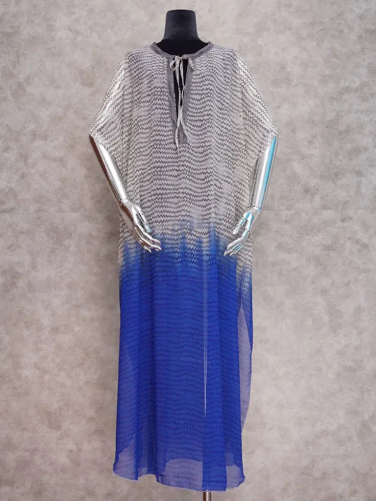 Santorini Beach Maxi Dress