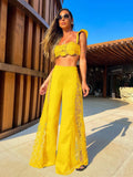 Cabo Lace Bikini Set With Wide Leg Pants