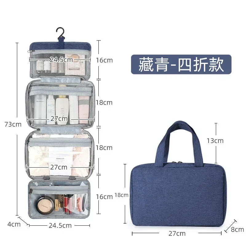Travel Foldable Toilet Storage Bag Waterproof Hanging Makeup Bags Women Portable Cosmetic Storage Bag Travel Essential wash bag