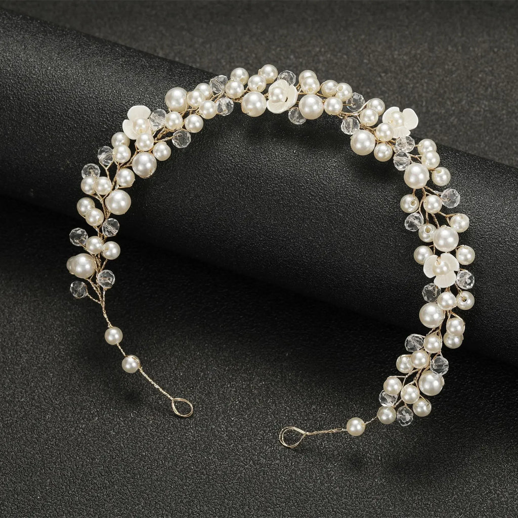 Pearl Crystal Bridal Headband