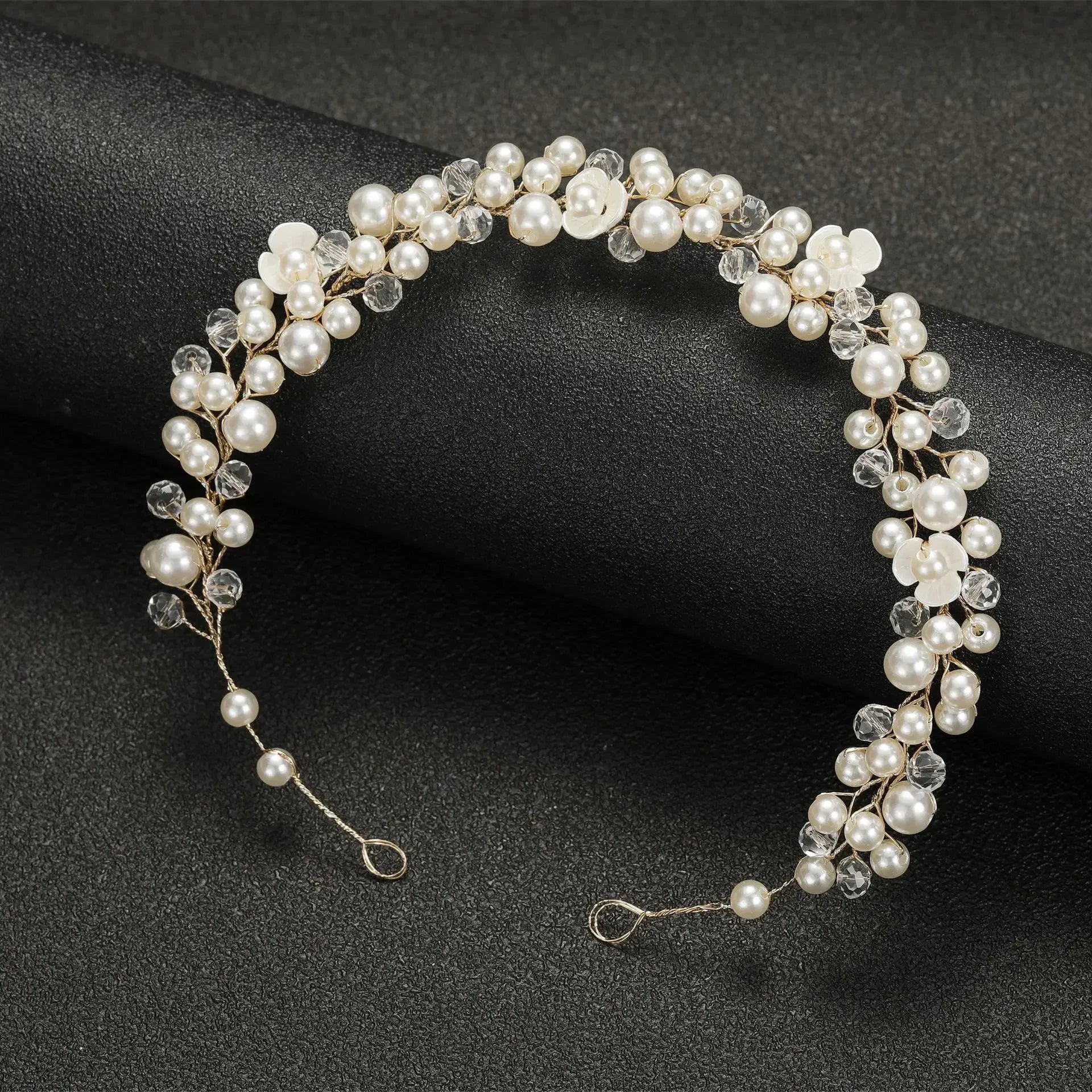 Pearl Crystal Bridal Headband