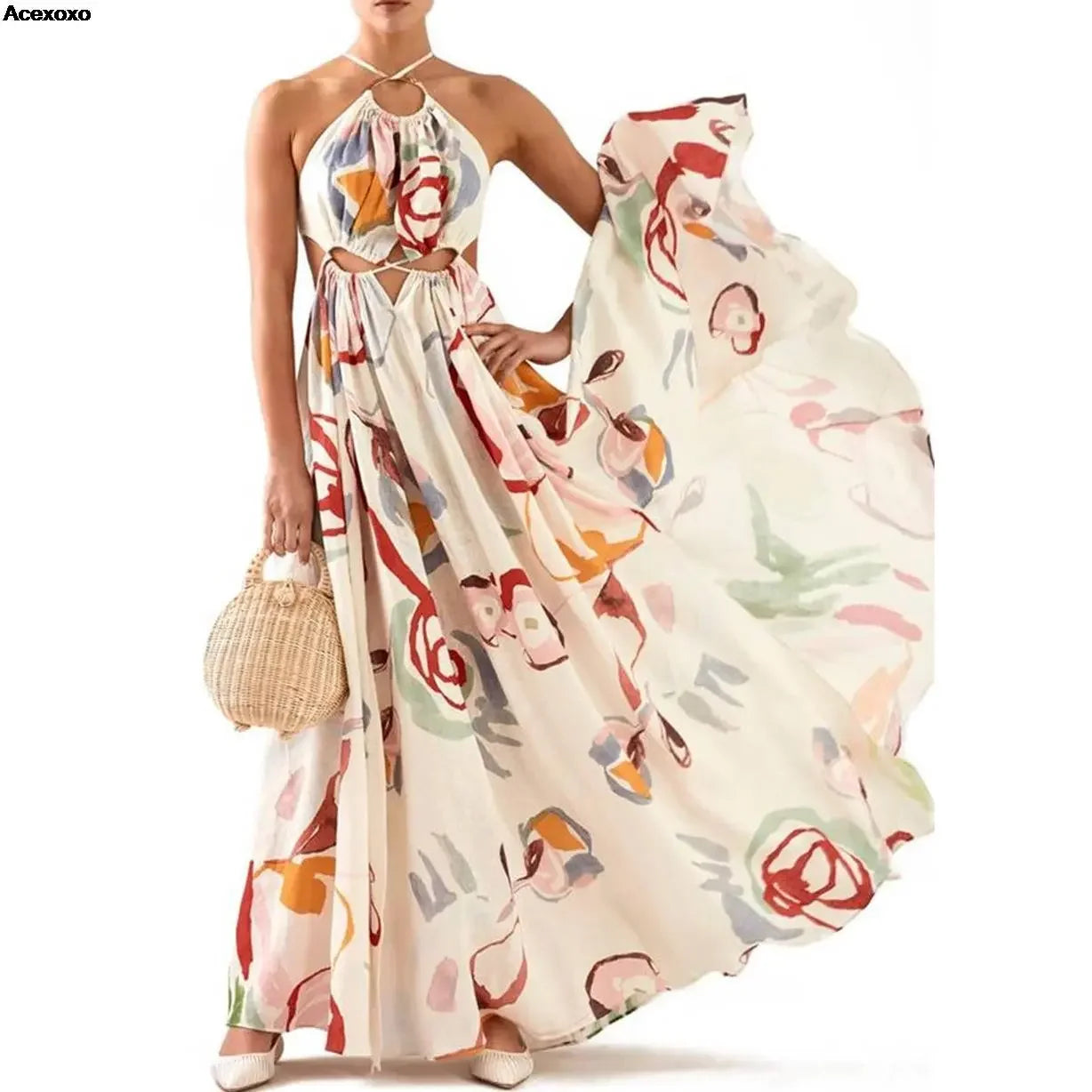 Boho Halter Sun Dress