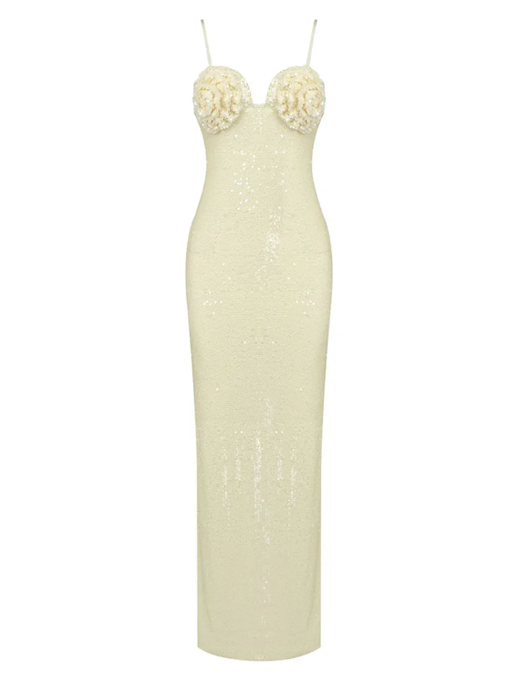 High Quality Celeb Sequin Maxi Dress