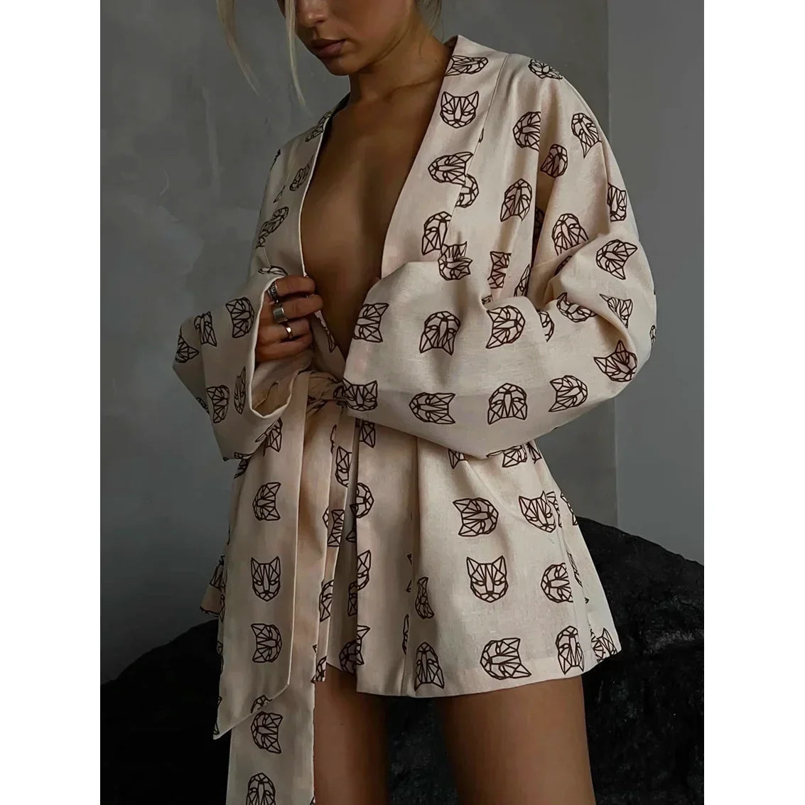 Women's Kitty Classic Pajama Set