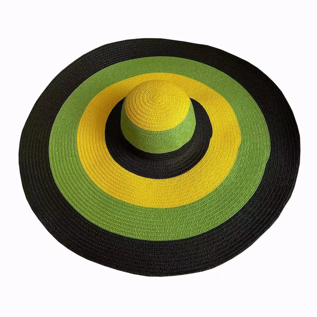 Oversized Foldable Wide Brim Sun Hat For UV Protection