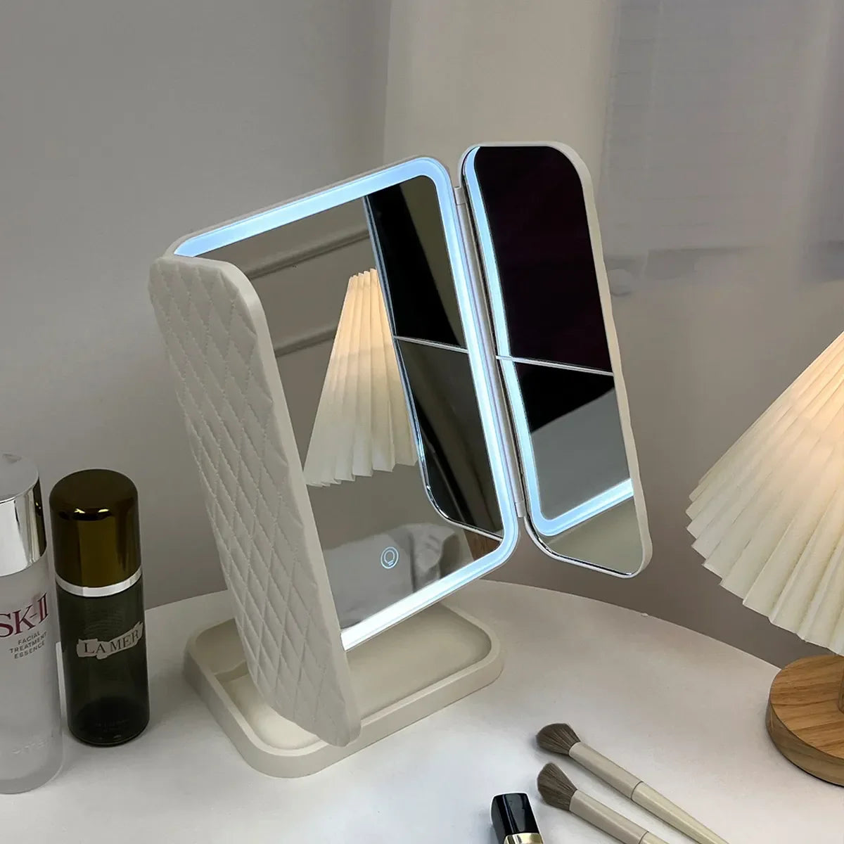 Smart LED Folding Makeup Mirror