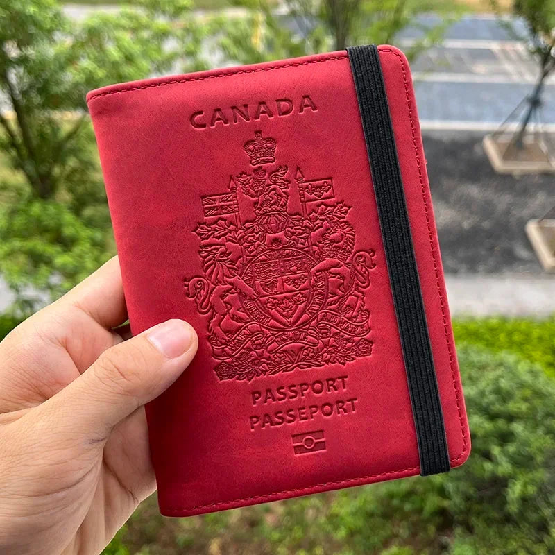 Travel accessories Canadian Passport Cover Protector Pu Leather covers for Passport  Drop Shipping
