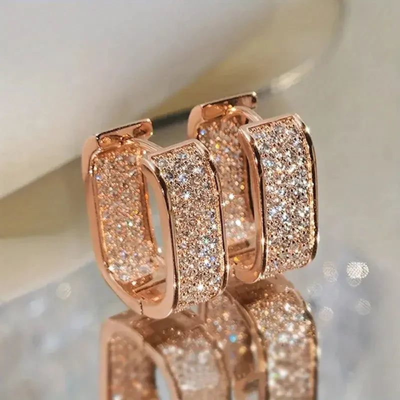 Fashion CZ Hoop Earrings