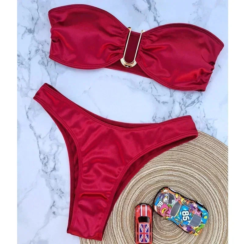 Women’s Bandeau Push Up Bikini