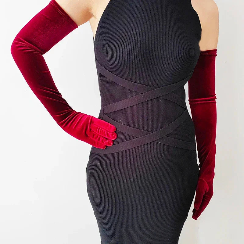 Velvet Opera Gloves