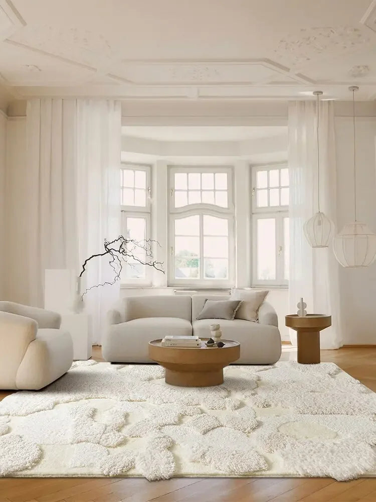 Luxury Cream Modern Rug