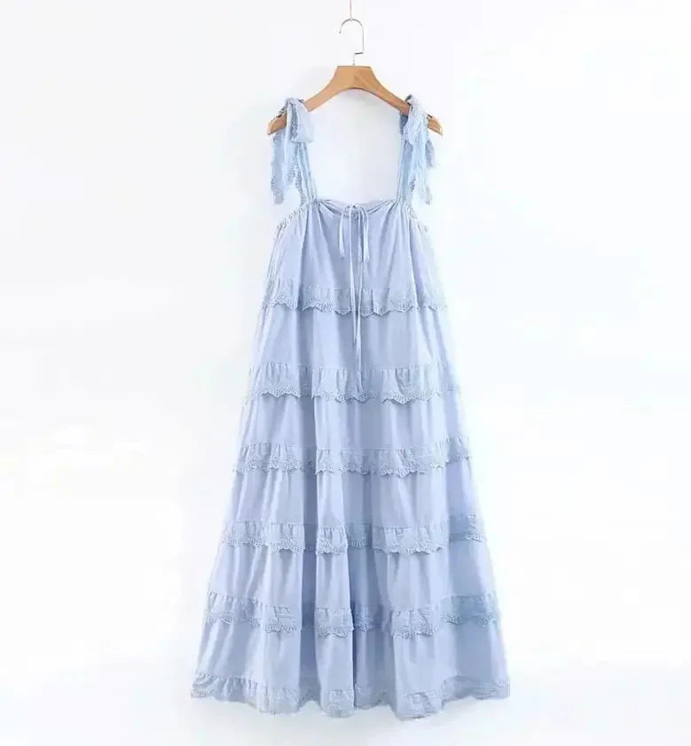 High Tide Lace & Ruffle Sun Dress