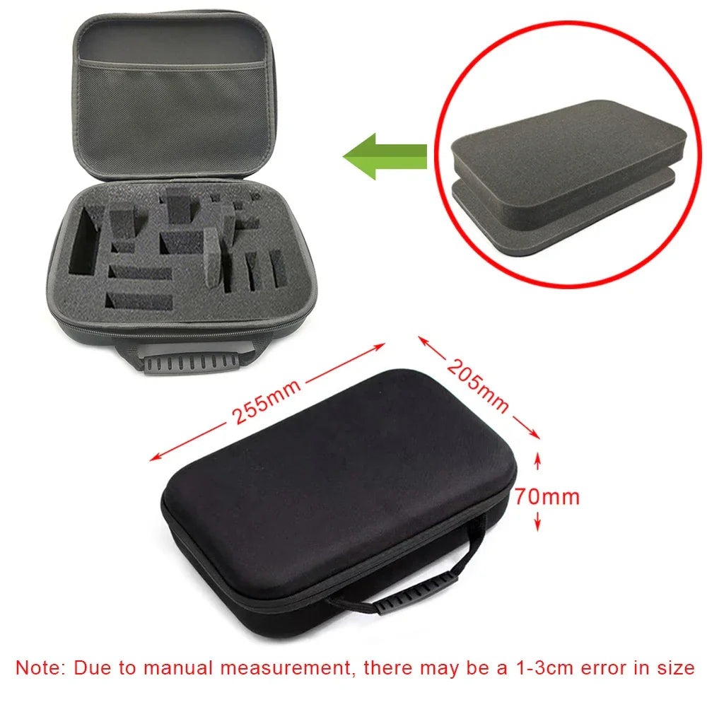 8 Slot Watch Storage Box Shockproof Watch Carry Case Organizer Protective Canvas EVA Hard Shell Zipper Watch Storage Case