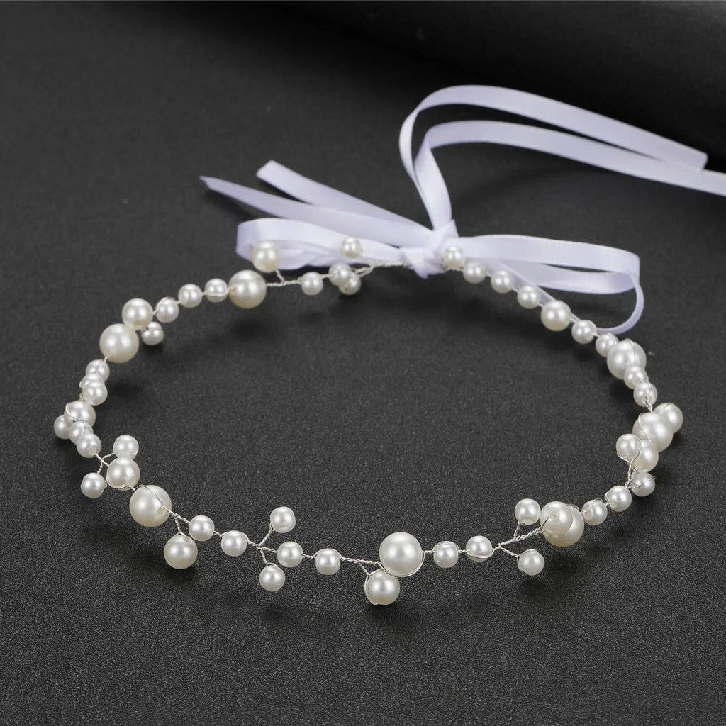 Pearl Crystal Bridal Headband