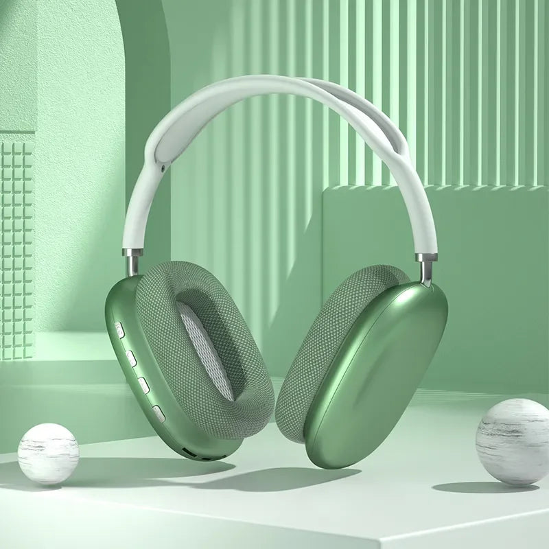 Original Air Max P9 Pro Wireless Bluetooth Headphones Noise Cancelling Mic Pods Over Ear Sports Gaming Headset For Apple iPhone