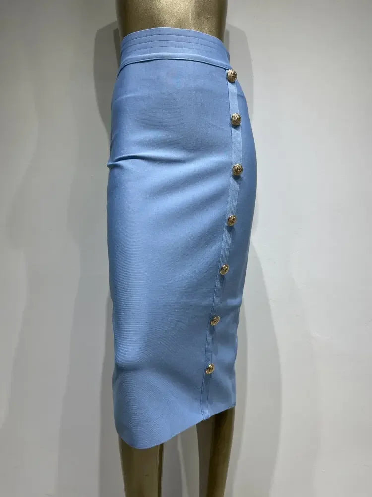 Amy Button Bandage Skirt