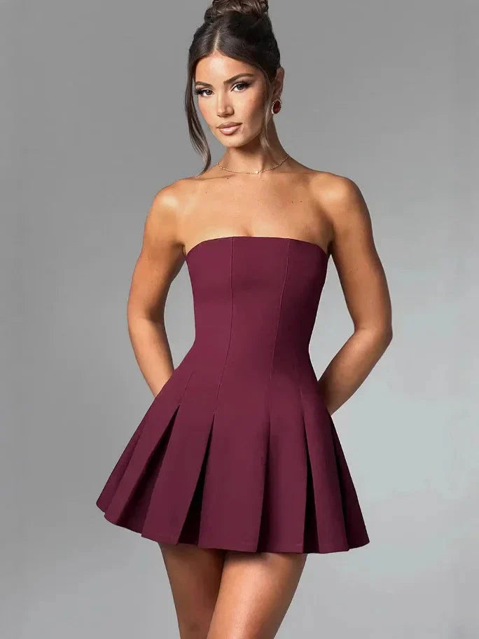 Monroe Strapless Bow Party Dress