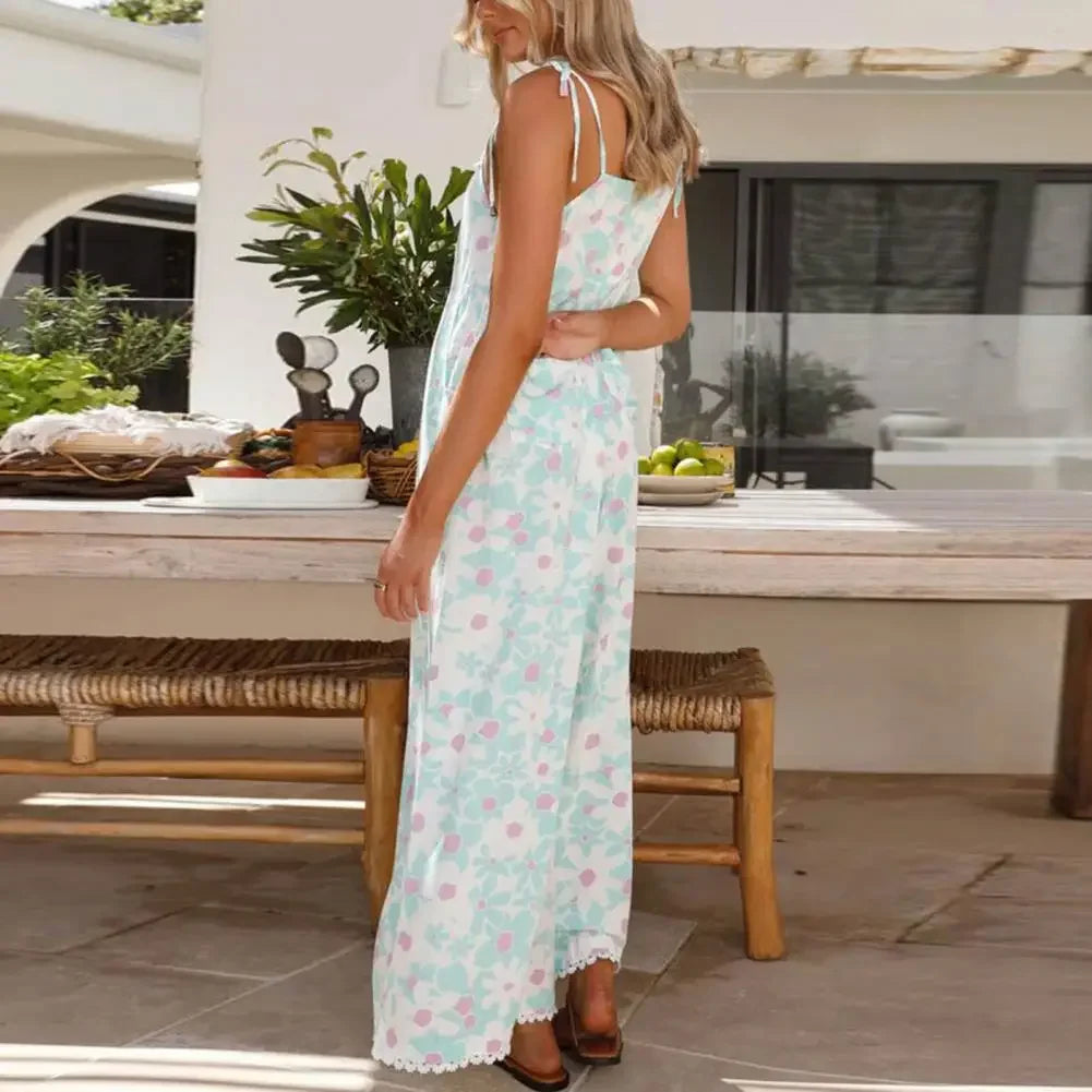 Delilah Wide Leg Jumpsuit With Pockets