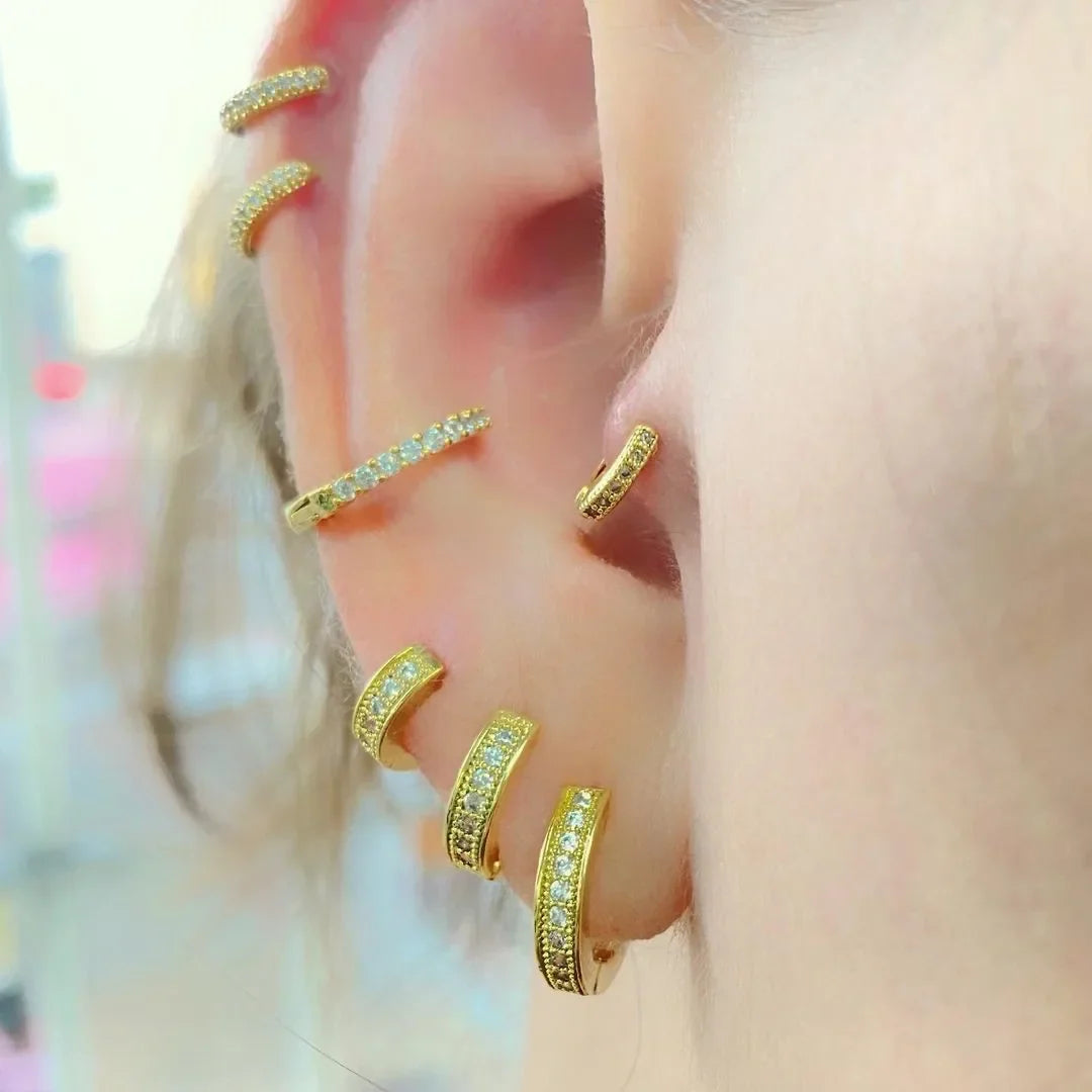 Cubic Zirconia Fashion Stud Earings (Mix and Match)