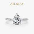 LUX Water Droplet 5A Cubic Zirconia 925 SS Ring