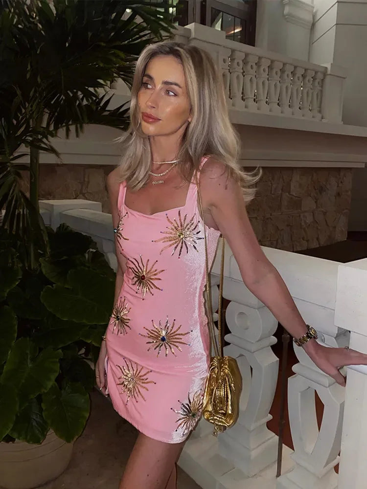 Lunar Sequin Mini Dress
