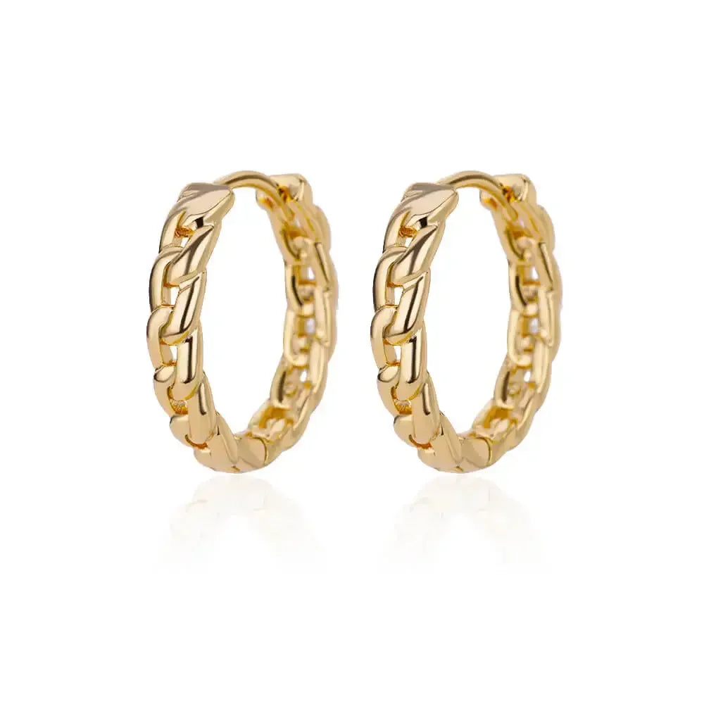 Lux Diva Stainless Steel Hoop Earrings