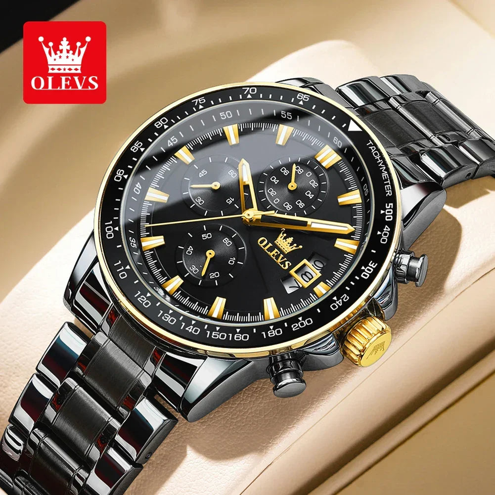 Chronograph Waterproof Stainless Steel Watch