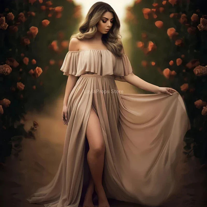 Off The Shoulder Elegant Pregnancy Dress