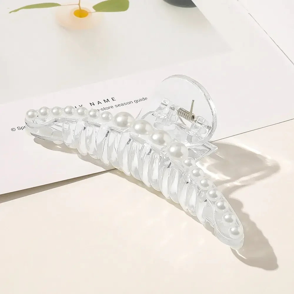Giant Pearl Acrylic Hair Clip