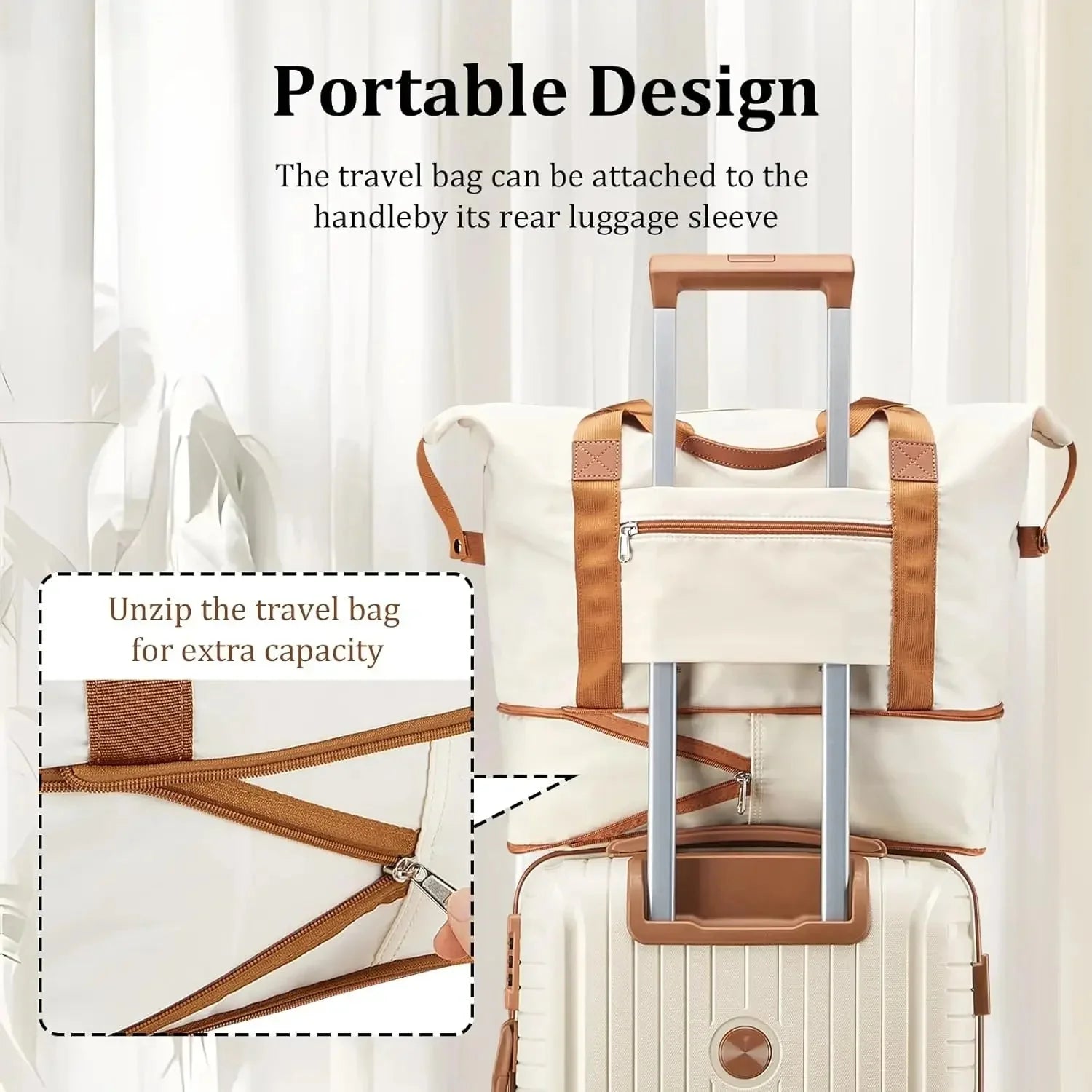 Hard Shell Luggage Sets with Duffel Bag and Toiletry Bag, TSA Lock